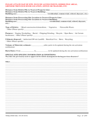 Form 20660 Request for Approval of Temporary Debris Management Site for Debris Resulting From Declared State or Federal Disaster - Texas, Page 2