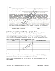 Form 20651 Type IX Landfill Gas to Energy Facility Registration by Rule Application Form - Texas, Page 13