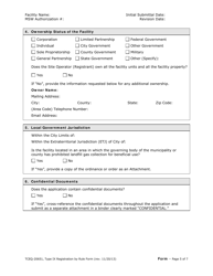 Form 20651 Type IX Landfill Gas to Energy Facility Registration by Rule Application Form - Texas, Page 5