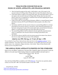Form 0723 Annual Filing Affidavit - Texas, Page 2
