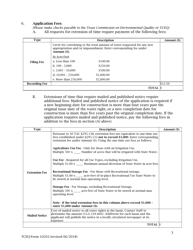 Form 10203 Application for an Extension of Time to Begin and/or Complete Construction of an Authorized Project - Texas, Page 3
