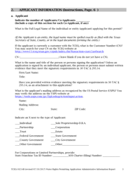Form 10214B Water Rights Permitting Application Administrative Information Checklist - Texas, Page 3