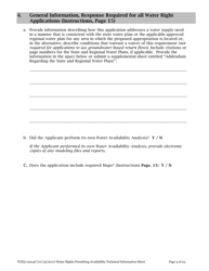 Form 10214C Technical Information Report Water Rights Permitting - Texas, Page 4