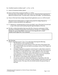 Form 00744 Application for Permit to Process, Surface Dispose, or Incinerate Sludge - Texas, Page 11