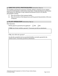 Form 00744 Application for Permit to Process, Surface Dispose, or Incinerate Sludge - Texas, Page 18
