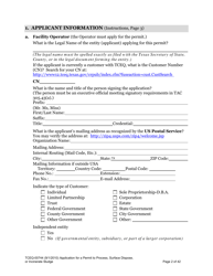 Form 00744 Application for Permit to Process, Surface Dispose, or Incinerate Sludge - Texas, Page 2