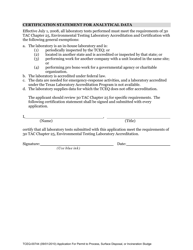 Form 00744 Application for Permit to Process, Surface Dispose, or Incinerate Sludge - Texas, Page 33