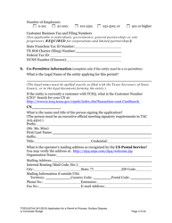 Form 00744 Application for Permit to Process, Surface Dispose, or Incinerate Sludge - Texas, Page 3