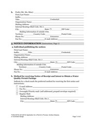 Form 00744 Application for Permit to Process, Surface Dispose, or Incinerate Sludge - Texas, Page 7