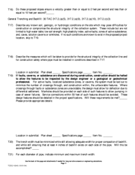 Form 10243 Sewage Collection System Submittal Application for Plans and Specifications Review - Texas, Page 11