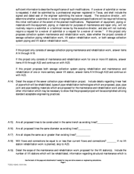 Form 10243 Sewage Collection System Submittal Application for Plans and Specifications Review - Texas, Page 4