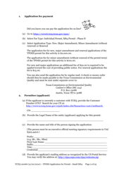Form TCEQ-20066 Application for Permit to Discharge From a Small Municipal Separate Storm Sewer System (Ms4) Into Surface Water in the State - Texas, Page 2