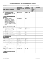 Form TCEQ-20440 Pretreatment Streamlining Rule Tpdes Modifications Checklist - Texas, Page 11