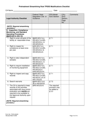 Form TCEQ-20440 Pretreatment Streamlining Rule Tpdes Modifications Checklist - Texas, Page 13
