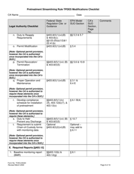 Form TCEQ-20440 Pretreatment Streamlining Rule Tpdes Modifications Checklist - Texas, Page 8