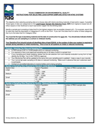 Form 20467(B) Lead/Copper Sample Site Selection Pool and Materials Survey for Non-transient Non-community Systems - Texas, Page 3