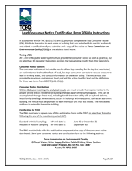 Form 20680A Lead Consumer Notice Certification Form Community Public Water Systems - Texas, Page 3
