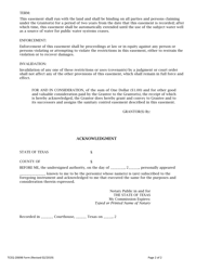 Form TCEQ-20698 Sanitary Control Easement - Texas, Page 2