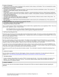 Form 20538 Application for a Certificate of Registration of a Livestock Trailer Cleaning Facility - Texas, Page 10