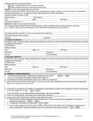Form 20538 Application for a Certificate of Registration of a Livestock Trailer Cleaning Facility - Texas, Page 2
