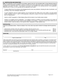 Form 20538 Application for a Certificate of Registration of a Livestock Trailer Cleaning Facility - Texas, Page 5