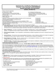 Form 20538 Application for a Certificate of Registration of a Livestock Trailer Cleaning Facility - Texas, Page 8