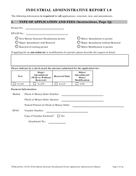 Form 20775 Marine Seawater Desalination Permit Application - Administrative Report - Texas, Page 2