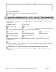 Form 20777 Marine Seawater Desalination Facility Permit Application - Worksheets - Texas, Page 3