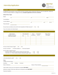 Document preview: Form 95-235 Internship Application - Texas