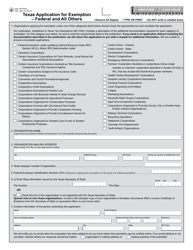 Form AP-204 Texas Application for Exemption &quot; Federal and All Others - Texas, Page 2