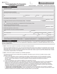 Form AP-205 Texas Application for Exemption &quot; Charitable Organizations - Texas, Page 2