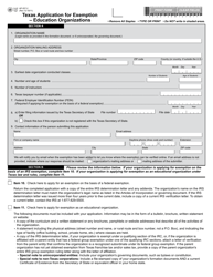Form AP-207 Texas Application for Exemption &quot; Education Organizations - Texas, Page 2