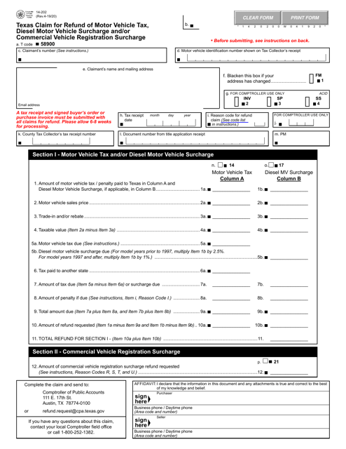 Form 14-202  Printable Pdf