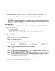 Form 06-134 Texas Schedule of Motor Fuel Transporter Deliveries - Exports - Texas, Page 2
