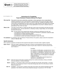 Form 64-100 Texas Petroleum Products Delivery Fee Report - Texas, Page 2