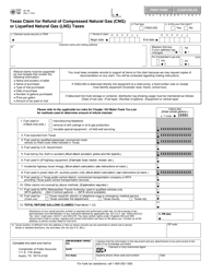 Document preview: Form 06-189 Texas Claim for Refund of Compressed Natural Gas (Cng) or Liquefied Natural Gas (Lng) Taxes - Texas
