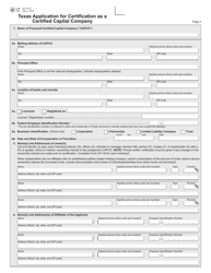 Form AP-213 Texas Application for Certification as a Certified Capital Company - Texas, Page 2
