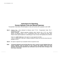 Form 40-128 Excess Highway Fines - Texas, Page 2