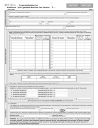 Form AP-141 Texas Application for Additional Coin-Operated Machine Tax Permits - Texas, Page 2