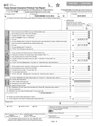 Document preview: Form 25-100 Texas Annual Insurance Premium Tax Report - Licensed Insurance Companies and Miscellaneous Organizations - Texas