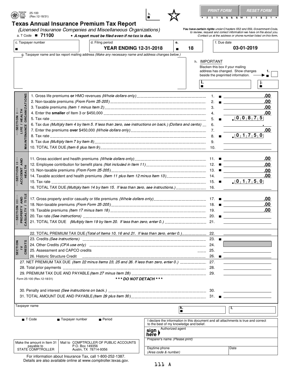 Form 25 100 Fill Out Sign Online And Download Fillable Pdf Texas Form 25 100 Fill Out Sign Online And Download Fillable Pdf Texas
