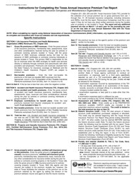 Form 25-100 Texas Annual Insurance Premium Tax Report - Licensed Insurance Companies and Miscellaneous Organizations - Texas, Page 2