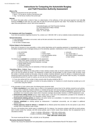 Form 25-106 Insurance Automobile Burglary and Theft Prevention Authority Semi-annual Assessment Report - January Thru June (Licensed Companies and Miscellaneous Organizations) - Texas, Page 2