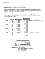 Form 25-118 Texas Certified Investor Tax Credit Transfer Affidavit - Program I - Texas, Page 2