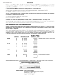 Form 25-117 Texas Certified Investor Annual Notification of Credit Transfer - Program I - Texas, Page 2
