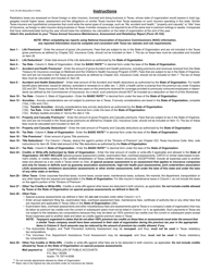 Form 25-200 Retaliatory Worksheet - Insurance (Applicable to Foreign and Alien Taxpayers) - Texas, Page 2