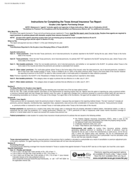 Form 25-104 Texas Annual Insurance Tax Report - Surplus Lines/Purchasing Groups - Texas, Page 2