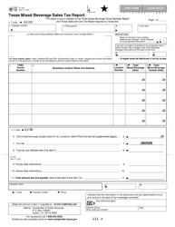 Form 67-103 Texas Mixed Beverage Sales Tax Report - Texas