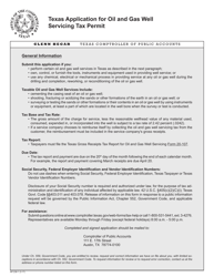 Form AP-238 Texas Application for Oil and Gas Well Servicing Tax Permit - Texas