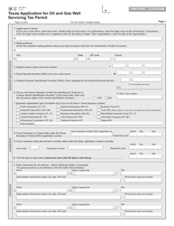 Form AP-238 Texas Application for Oil and Gas Well Servicing Tax Permit - Texas, Page 2
